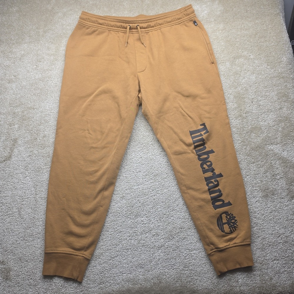 Timberland Core Tree Logo Dark Tan Sweatpants Men's Size XL